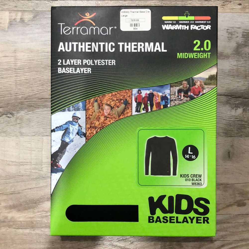 Terramar Black Unisex Thermal Top W8363